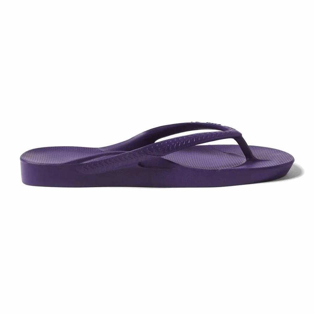 NEW ARCHIES FOOTWEAR men's arch support sandal in acai purple